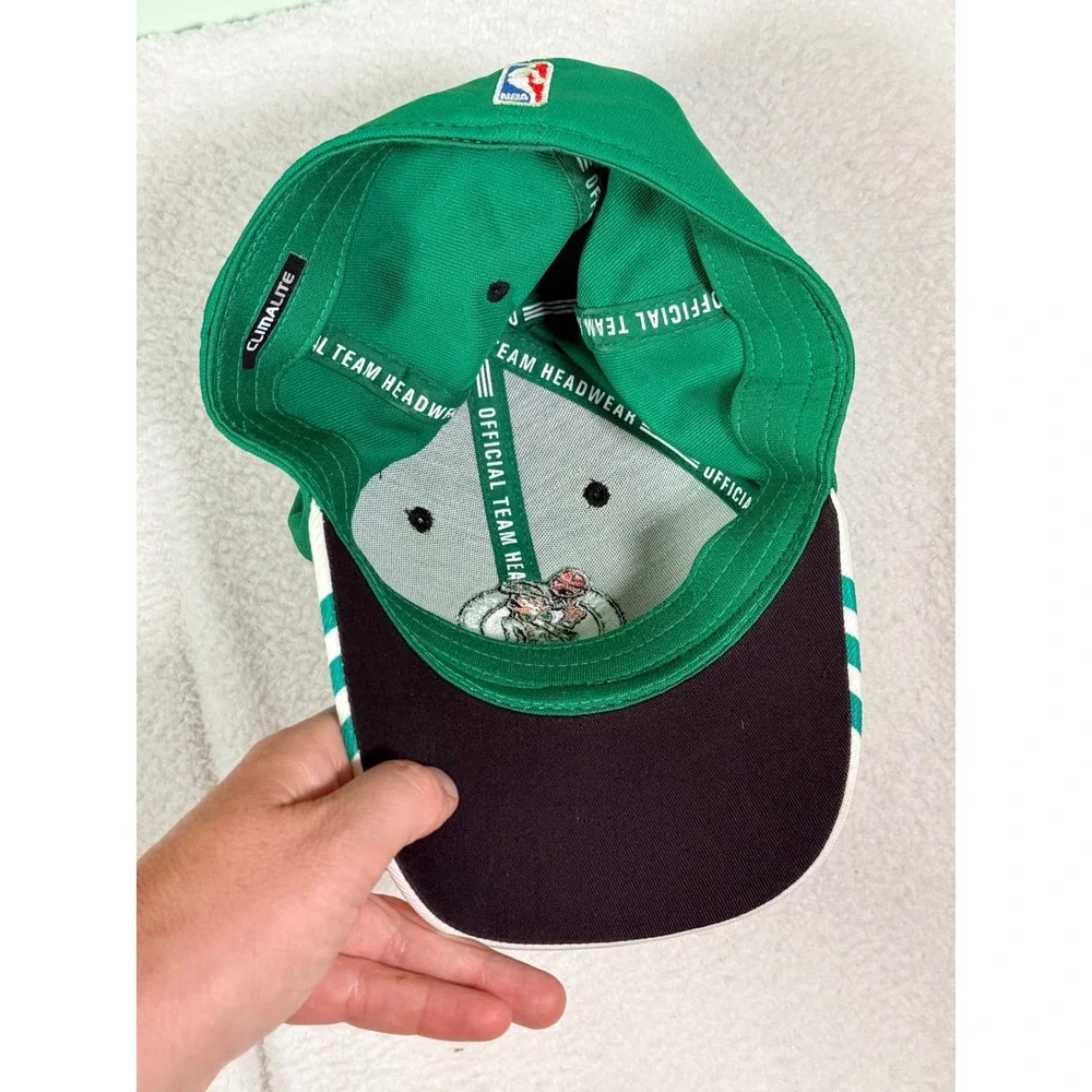 Adidas‎ Boston Celtics Hat Mens L/XL NBA Climalite Stretch Fit Cap Embroidered